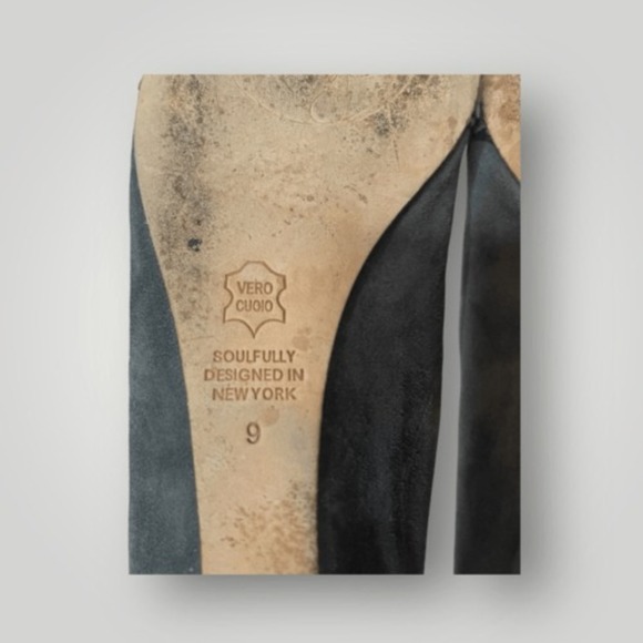 MATT BERNSON‎ VINTAGE Grey Suede Flats, Size 9 - Picture 6 of 8